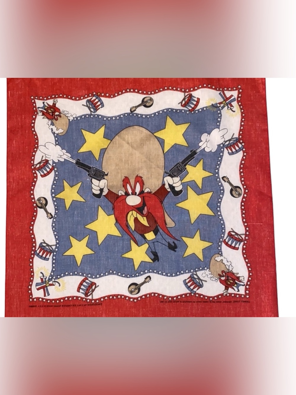 Vintage Looney Tunes Bandaroos Yosemite Sam 1996 Vol 2 No 5 Kerchief Scarf